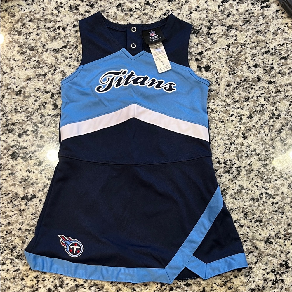 Kids Titans Sleeveless Top - Navy and Light Blue